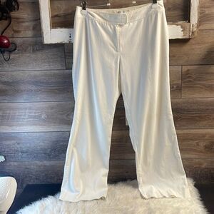 Chico’s White Zip Up Pants, Size 16, Regular